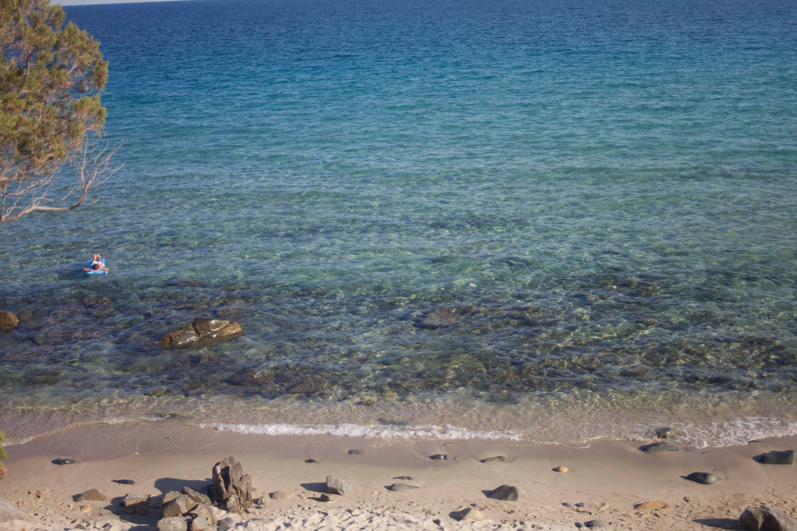 A beach in Calgari Sardinia where much of Katia Lief's novel Dead Rich was set