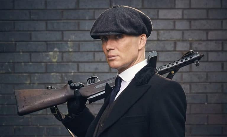 tommy shelby holding a gun for shows like peaky blinders