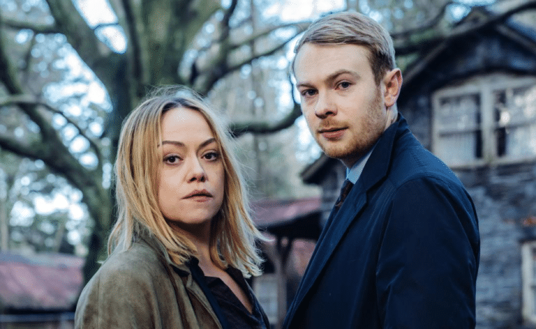 Sian Reese-Williams and Sion Alun Davies star as DI Cadi John and DS Owen Vaughan in Craith / Hidden series 1