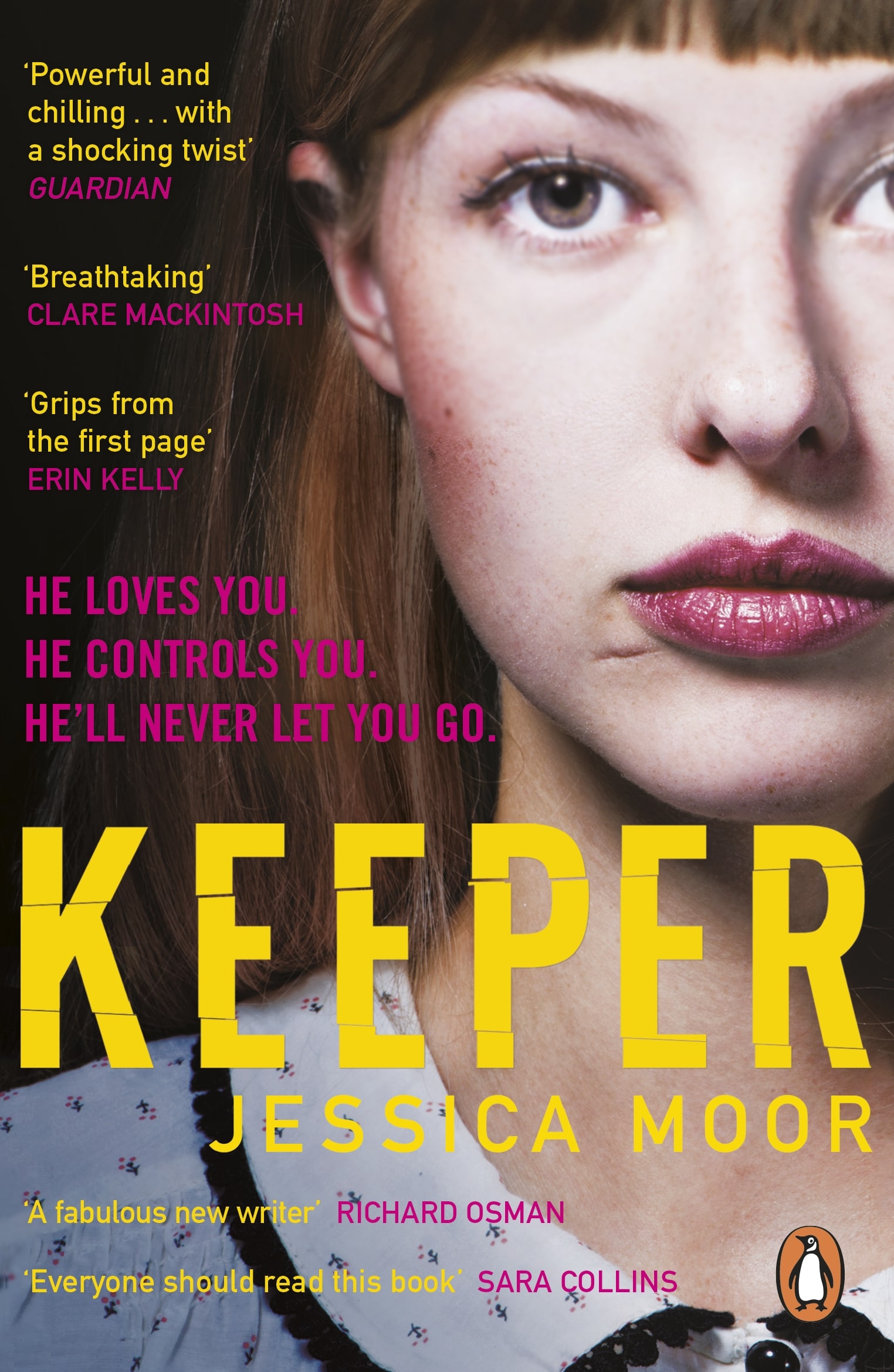 Book jacket of Keeper by Jessica Moor, one of the best paperback books out this month
