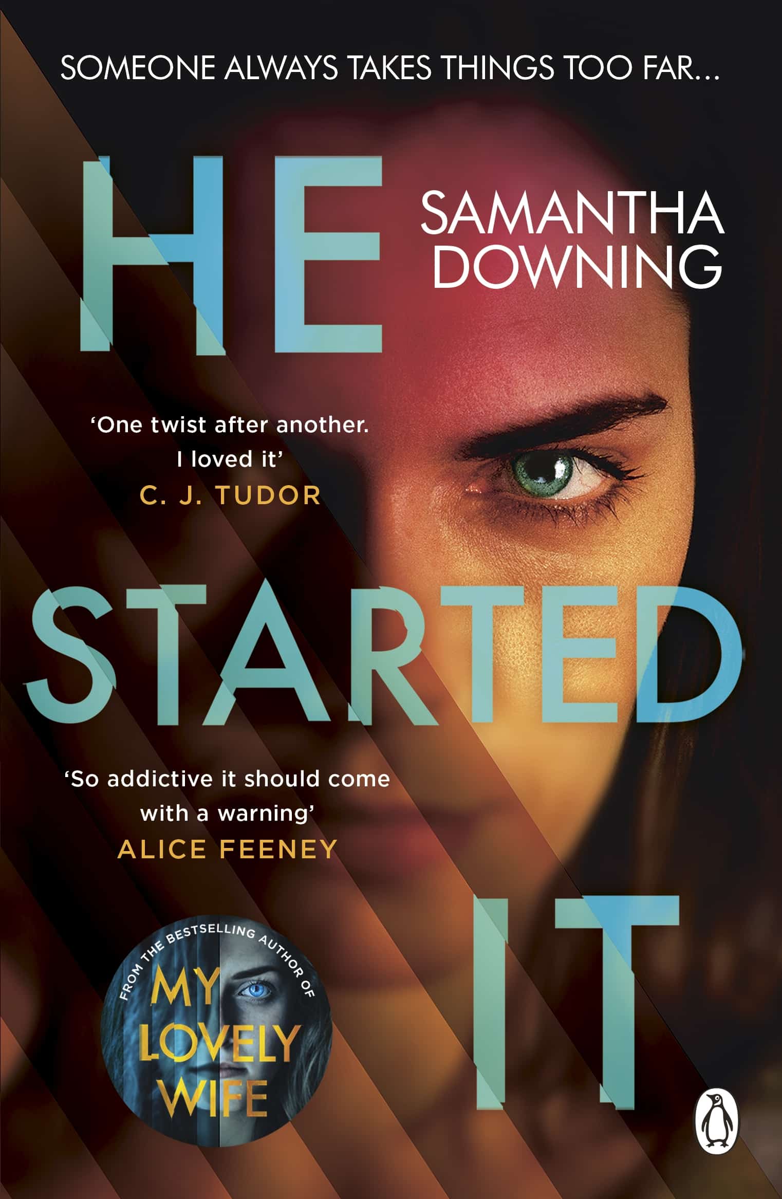 Book cover of He Started It by Samantha Downing