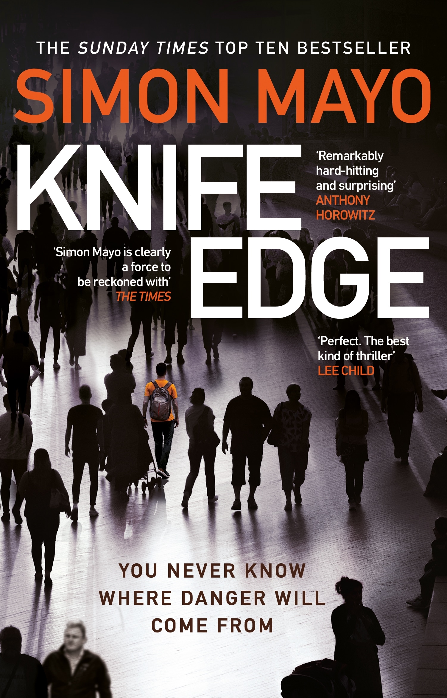 Cover of Knife Edge by Simon Mayo, one of the best books out this month