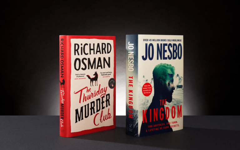A photograph of two of the best books out in September 2020: The Thursday Murder Club by Richard Osman and The Kingdom by Jo Nesbo