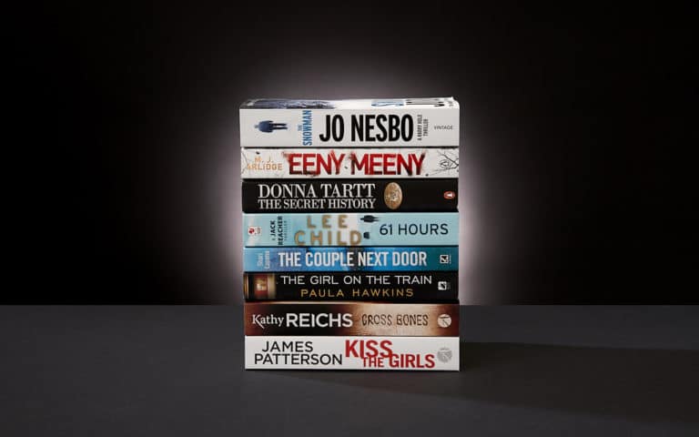 A selection of the best crime books of all time as chosen by our readers: The Snowman by Jo Nesbo, Eeny Meeny by M J Arlidge, The Secret History by Donna Tartt, 61 Hours by Lee Child, The Couple Next Door by Shari Lapena, The Girl on the Train by Paula Hawkins, Cross Bones by Kathy Reichs and Kiss the Girls by James Patterson