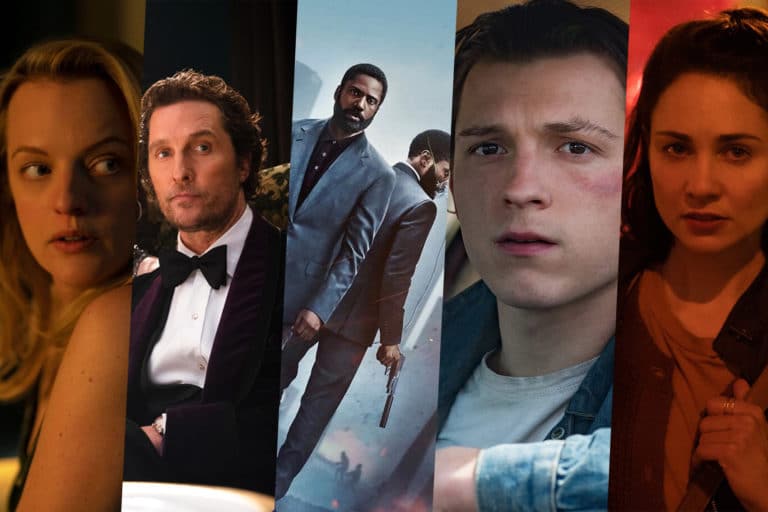 Images from a selection of the best crime movies of 2020, including Tenet, The Gentlemen and The Devil All the Time