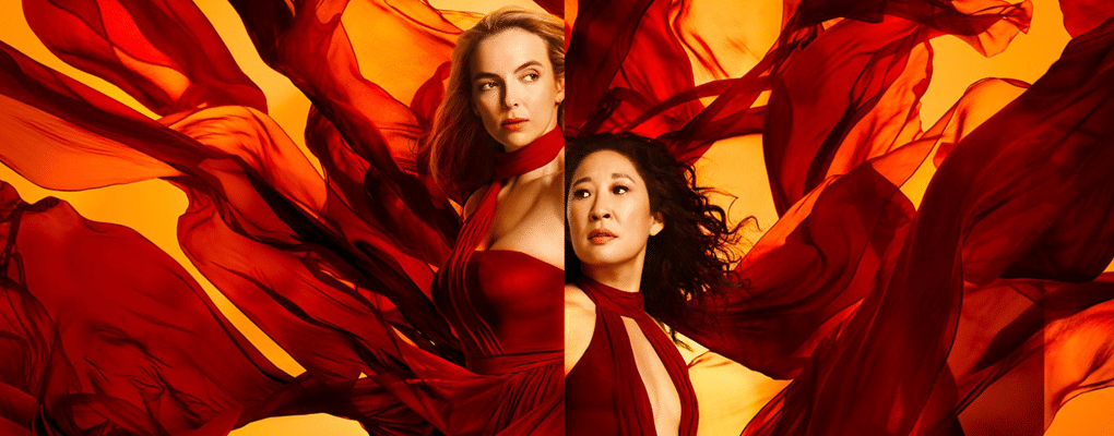 Jodie Comer and Sandra Oh star as Villanelle and Eve in Killing Eve