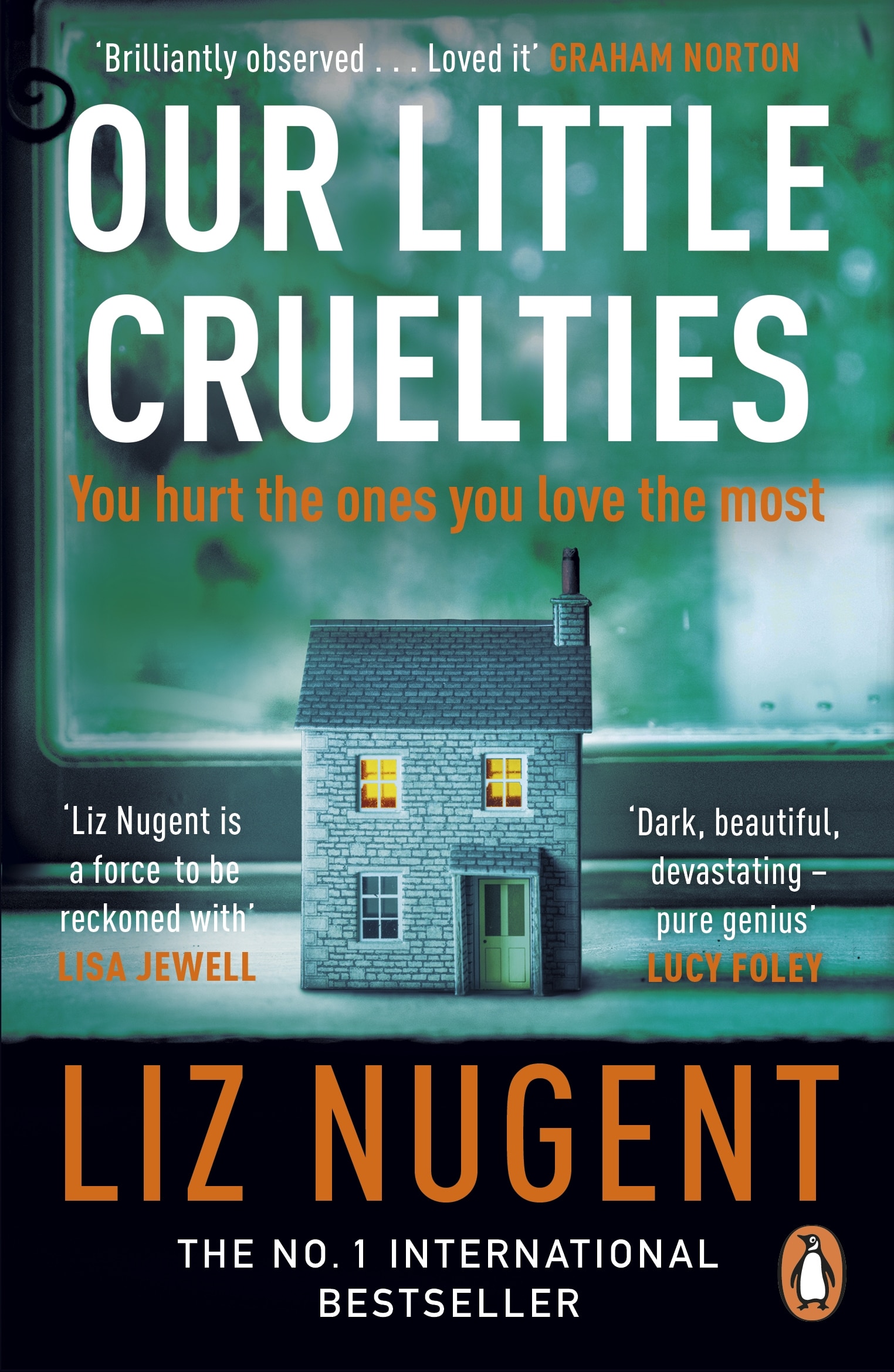 Book jacket of Our Little Cruelties by Liz Nugent, one of the best books out this month