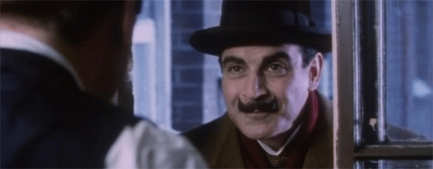David Suchet stars as Poirot in Hercule Poirot's Christmas, one of our best Christmas TV picks