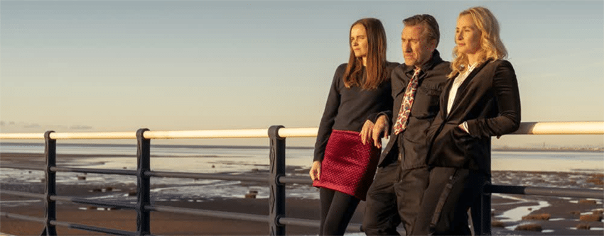 Abigail Laurie, Tim Roth and Genevieve O’Reilly star as Anna, Jack and Angela in Tin Star: Liverpool, one of the best dramas on TV this Christmas
