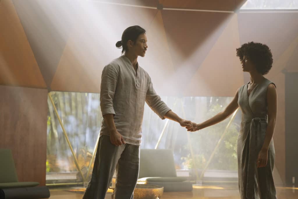 Manny Jacinto and Tiffany Boone star in Nine Perfect Strangers