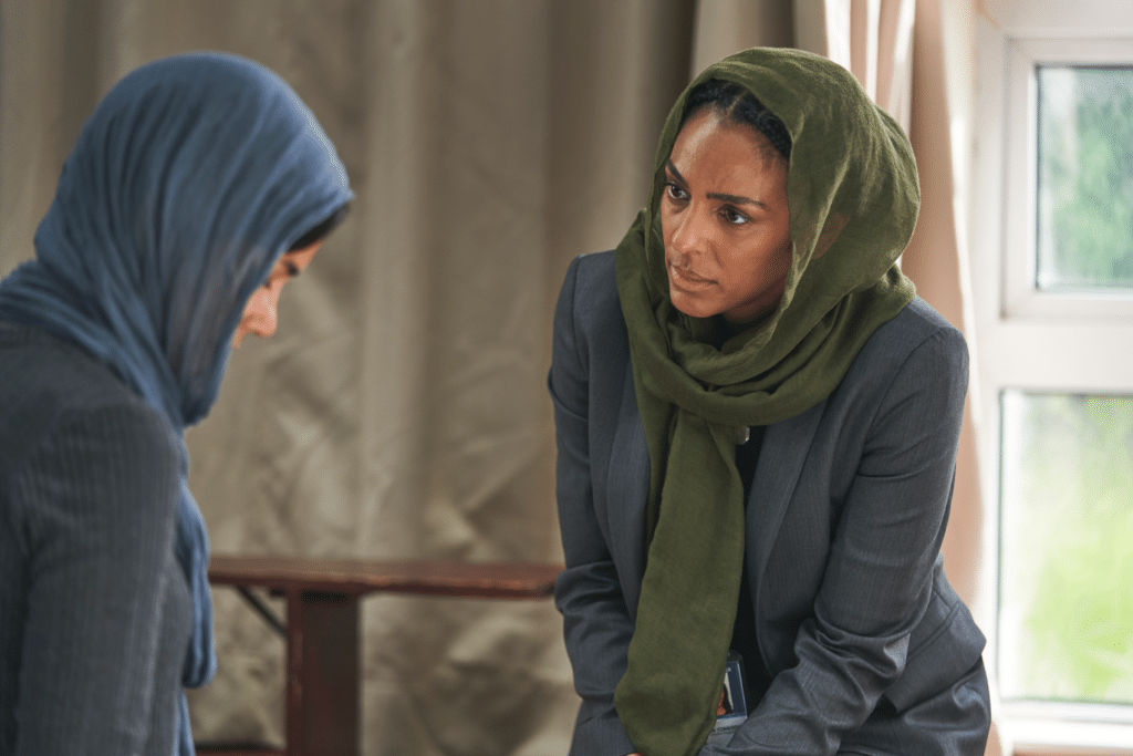 Rina Mahoney and Marsha Thomason star in The Bay series 3 episode 4