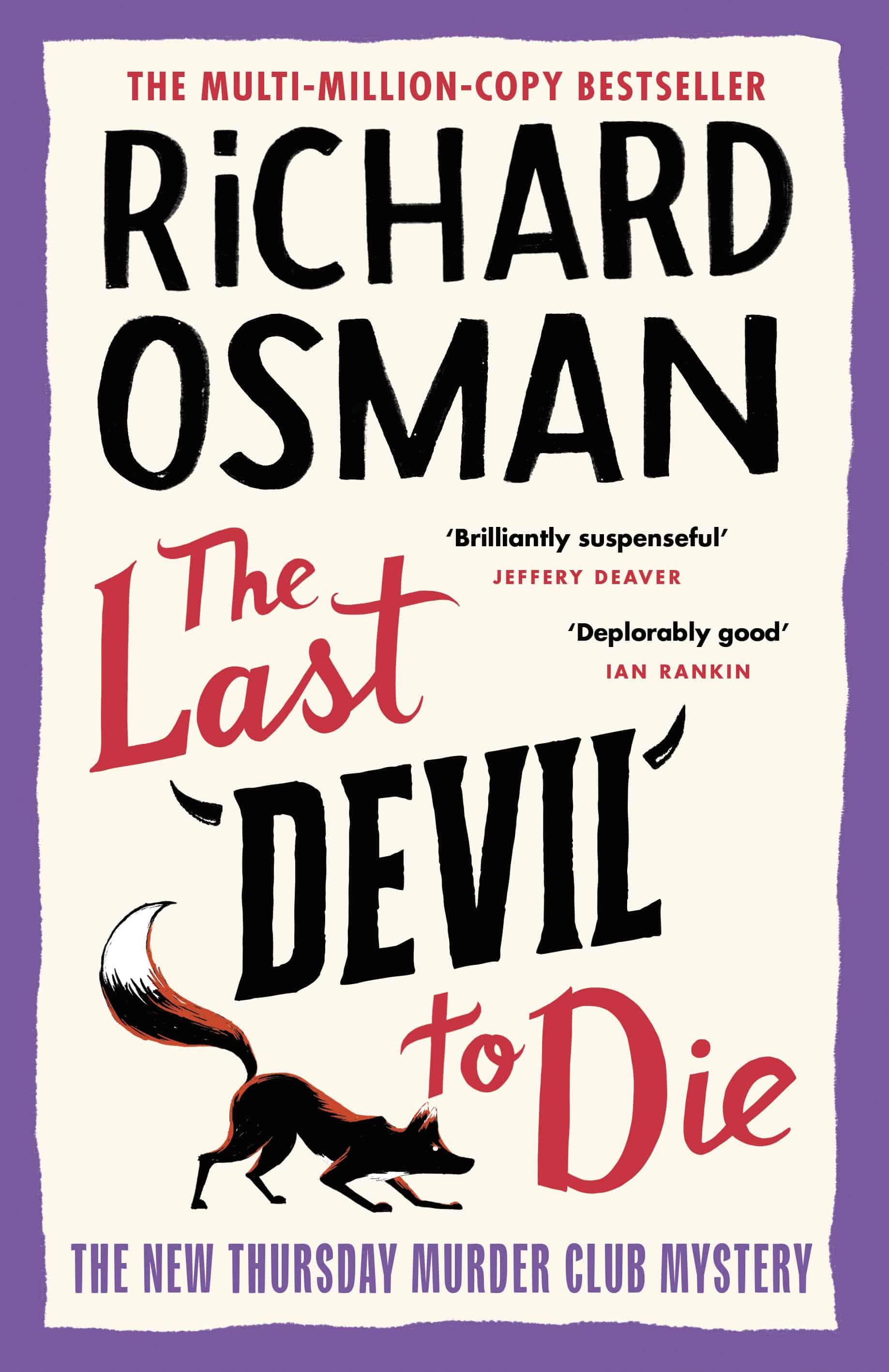 Book cover of The Last Devil to Die by Richard Osman - book 4 in the Thursday Murder Club series
