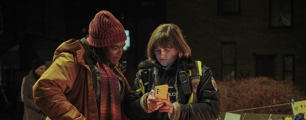 Wunmi Mosaku and Ella Bruccoleri in Passenger. Credit: Sister Pictures for ITV AND ITVX.