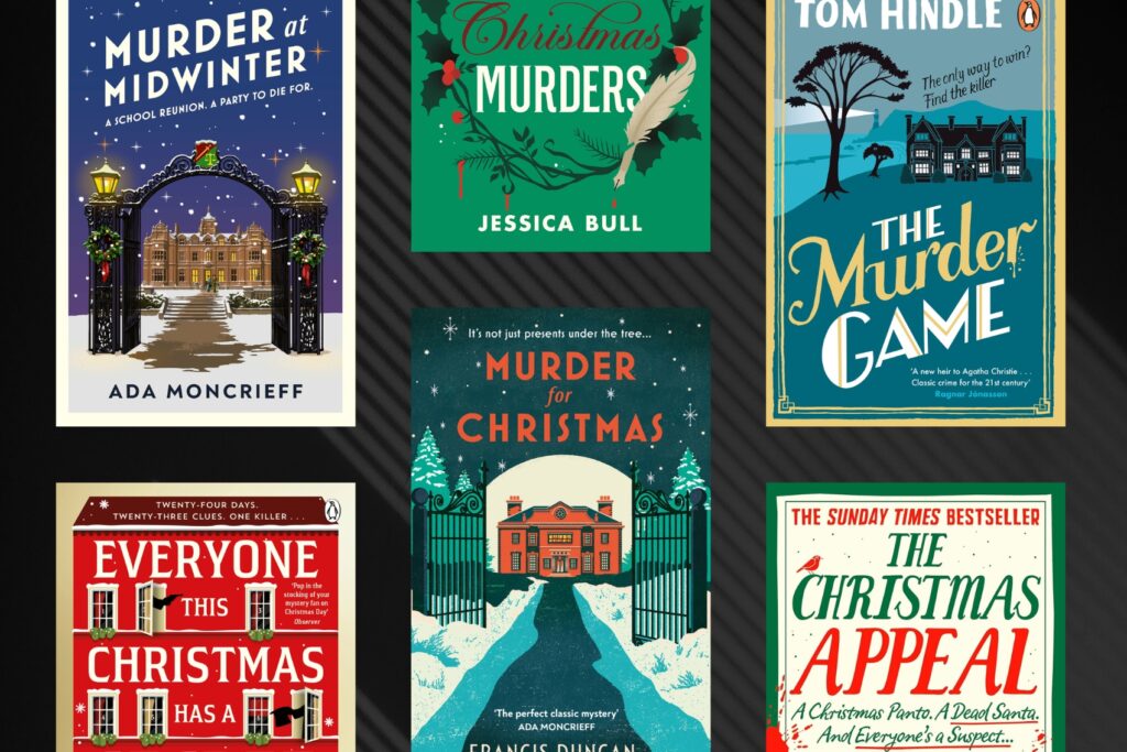 Cosy Christmas mysteries, including The Austen Christmas Murders, Everyone This Christmas Has a Secret, Murder Most Festive, The Christmas Appeal, and more.