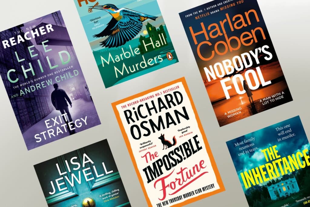 Best crime books of 2025, including Exit Strategy, Don't Let Him In, Marble Hall Murders, The Impossible Fortune, Nobody's Fool and The Inheritance.