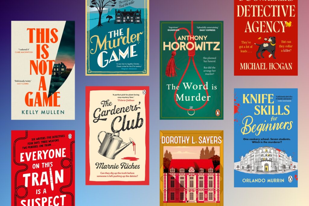 The best cosy mystery books, including This is Not A Game, Knife Skills for Beginners, The Murder Game, The Gardeners' Club, The Word is Murder, Whose Body?, The Dogwalkers' Detective Agency and Knife Skills for Beginners.