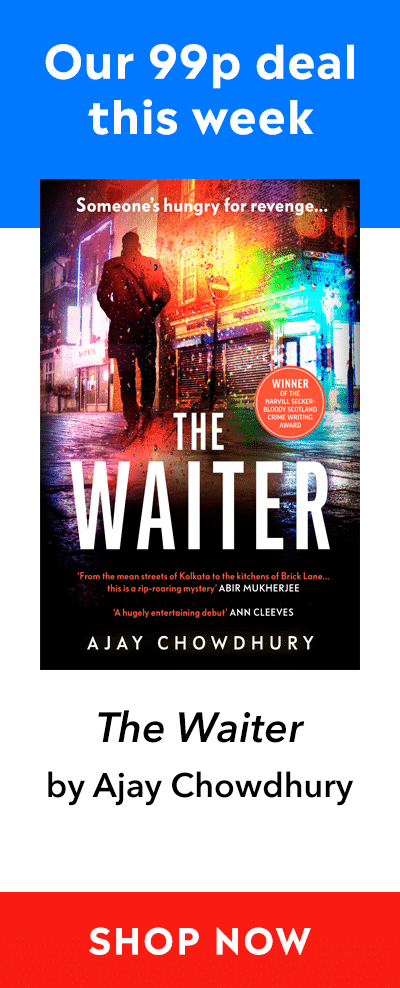 Advert for our 99p eBook deal of the week - The Waiter by Ajay Chowdhury. Click here for more information.