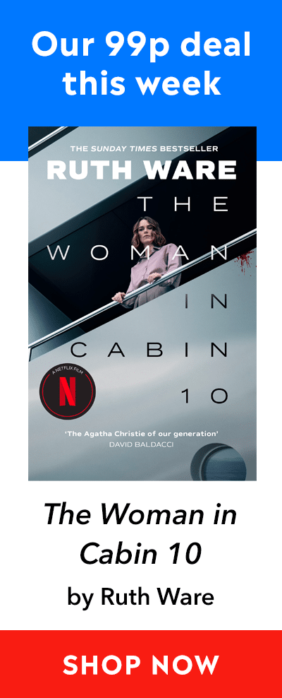 Advert for our 99p eBook deal of the week -The Woman in Cabin 10 by Ruth Ware. Click here for more information.