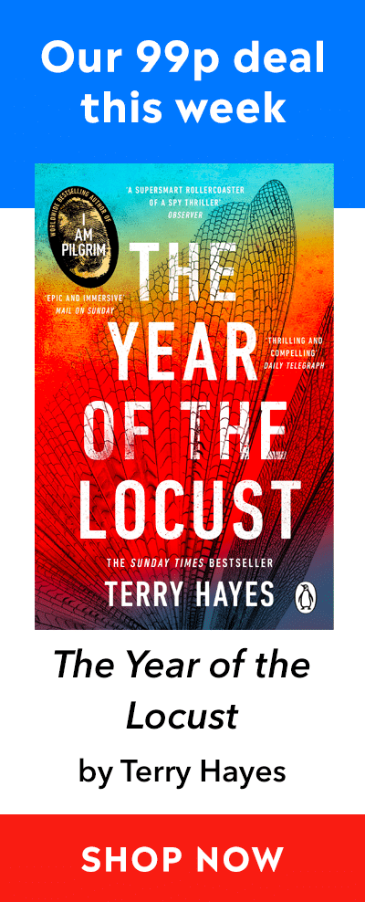 Advert for our 99p eBook deal of the week -The Year of the Locust by Terry Hayes. Click here for more information.