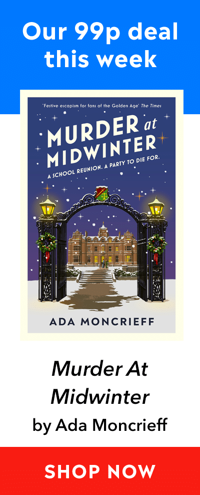 Advert for our 99p eBook deal of the week - Murder At Midwinter by Ada Moncrieff. Click here for more information.