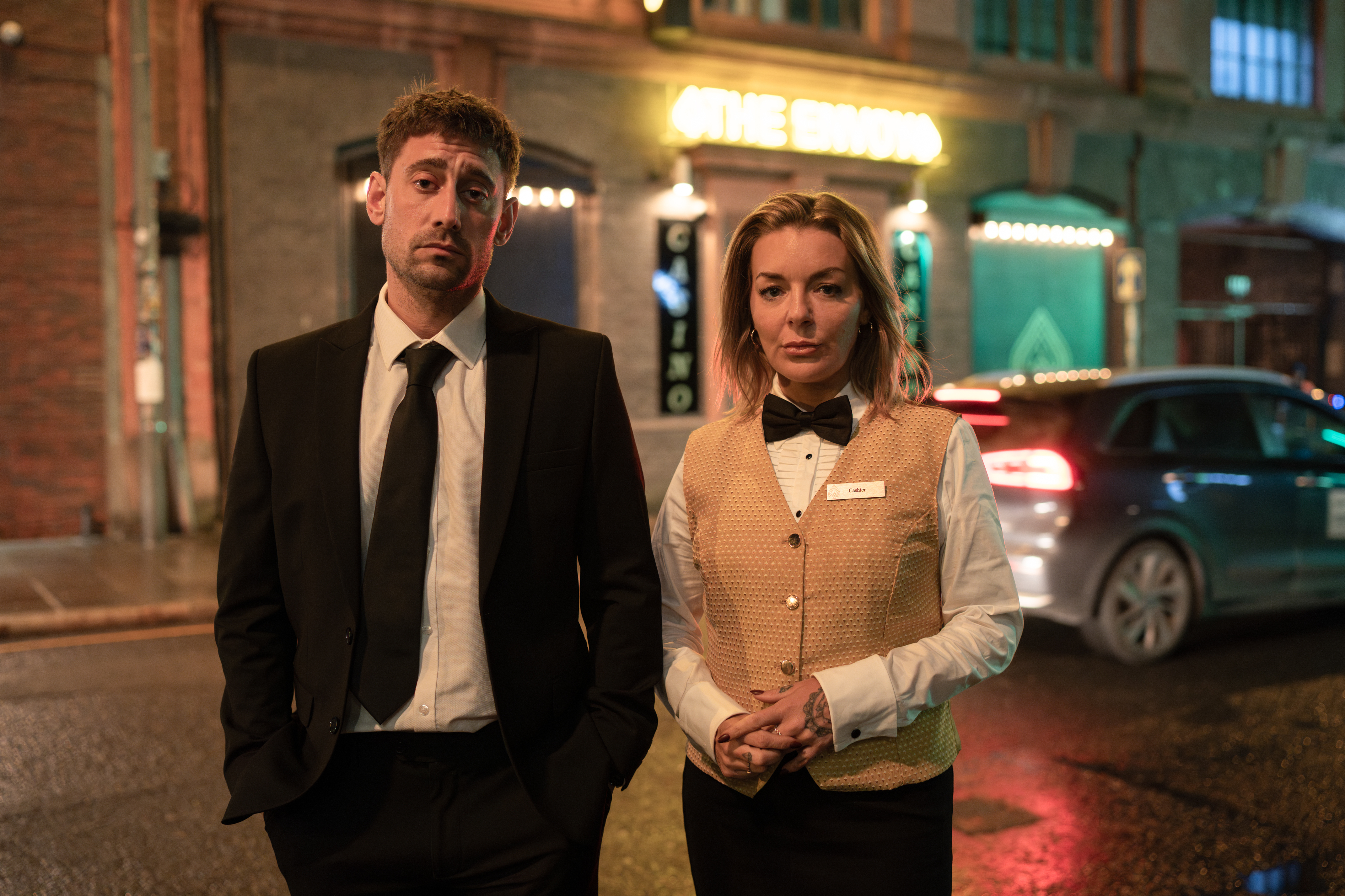 Sheridan Smith and Michael Socha in new BBC drama The Cage.