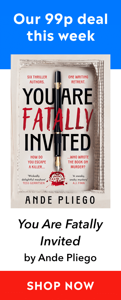Advert for our 99p eBook deal of the week - You Are Fatally Invited by Ande Pliego. Click here for more information.