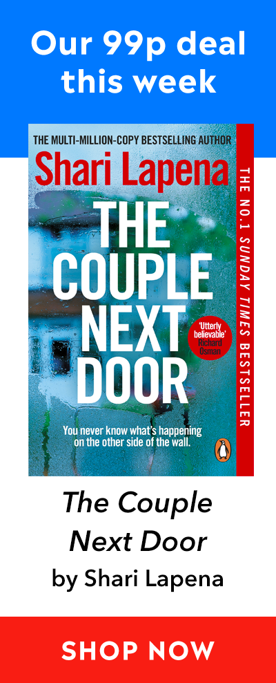Advert for our 99p eBook deal of the week - The Couple Next Door by Shari Lapena. Click here for more information.